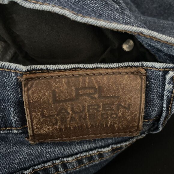 Lauren Ralph Lauren Jeans Medium‎ Blue Classic Boot Cut Raw Hem 2 - Picture 10 of 10